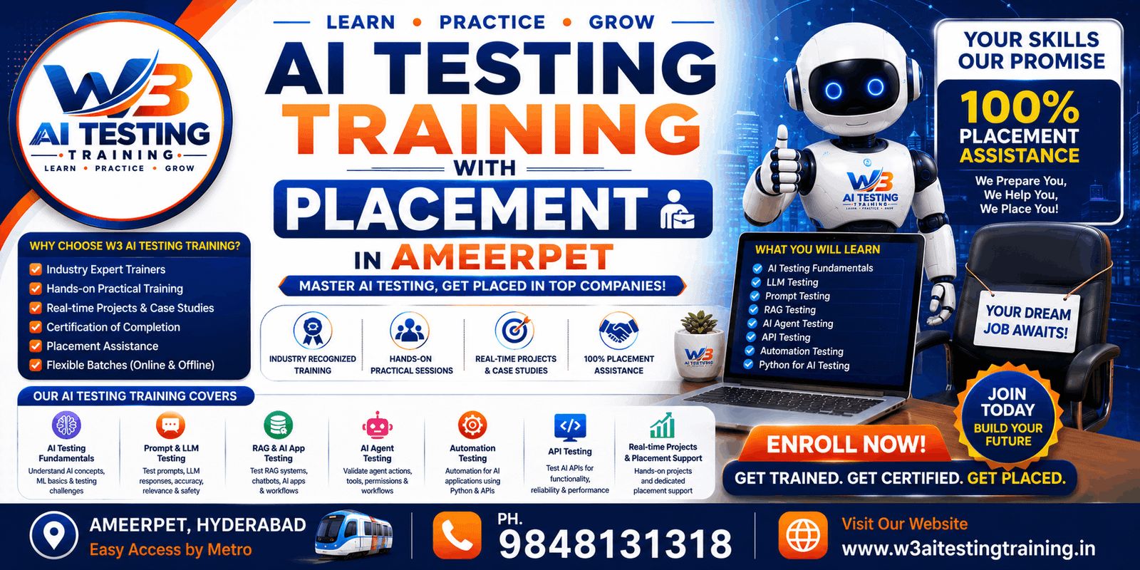 AI Testing Training with Placement